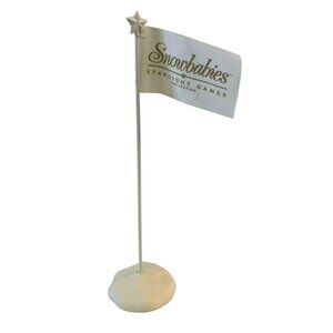 Department 56 Flag Snowbabies Collection Starlight Games 69933 Boxed 2000